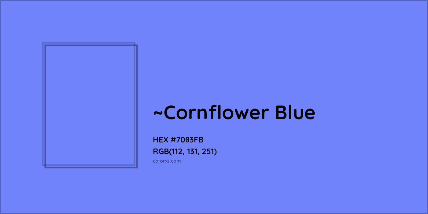 HEX #7083FB Color Name, Color Code, Palettes, Similar Paints, Images