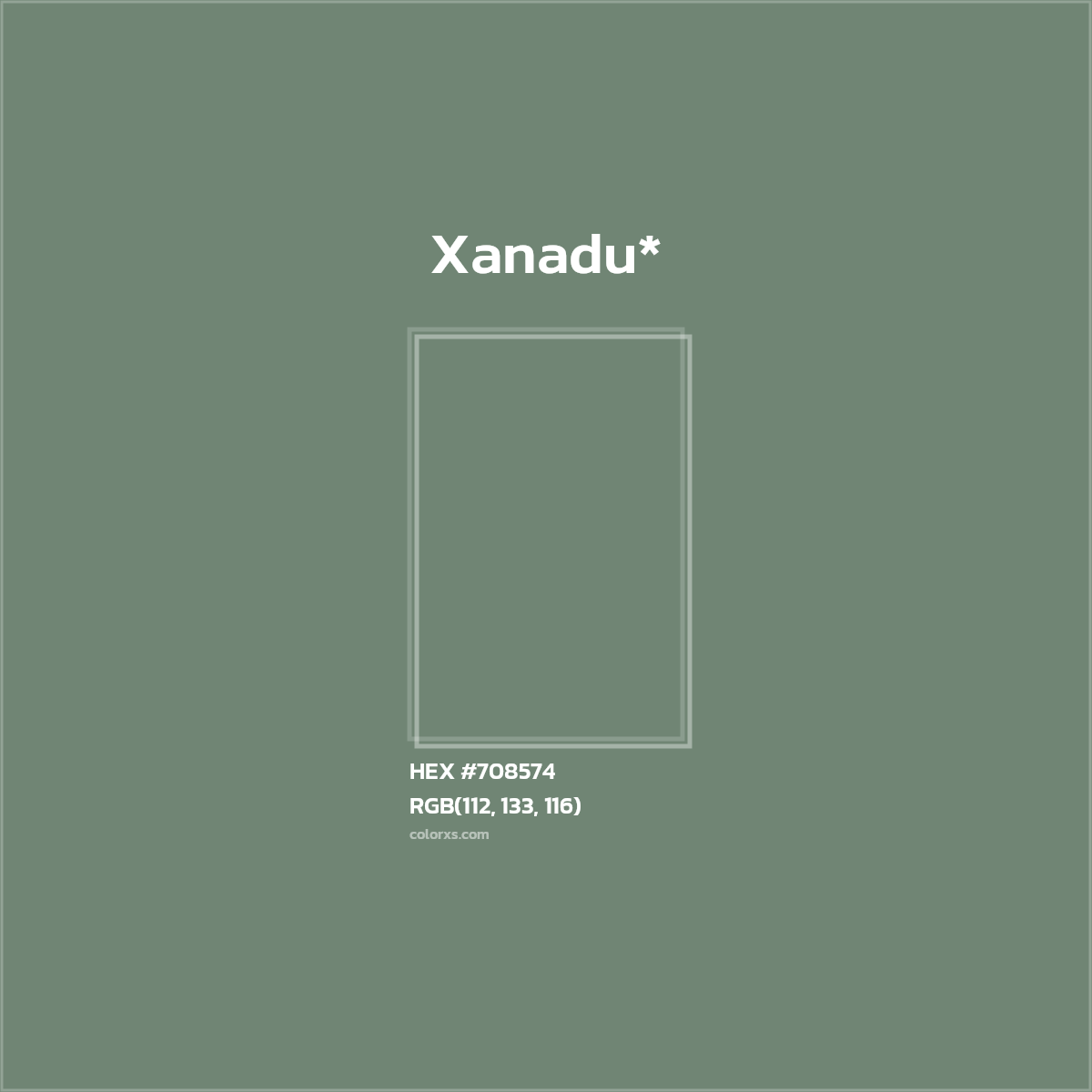 HEX #708574 Color Name, Color Code, Palettes, Similar Paints, Images