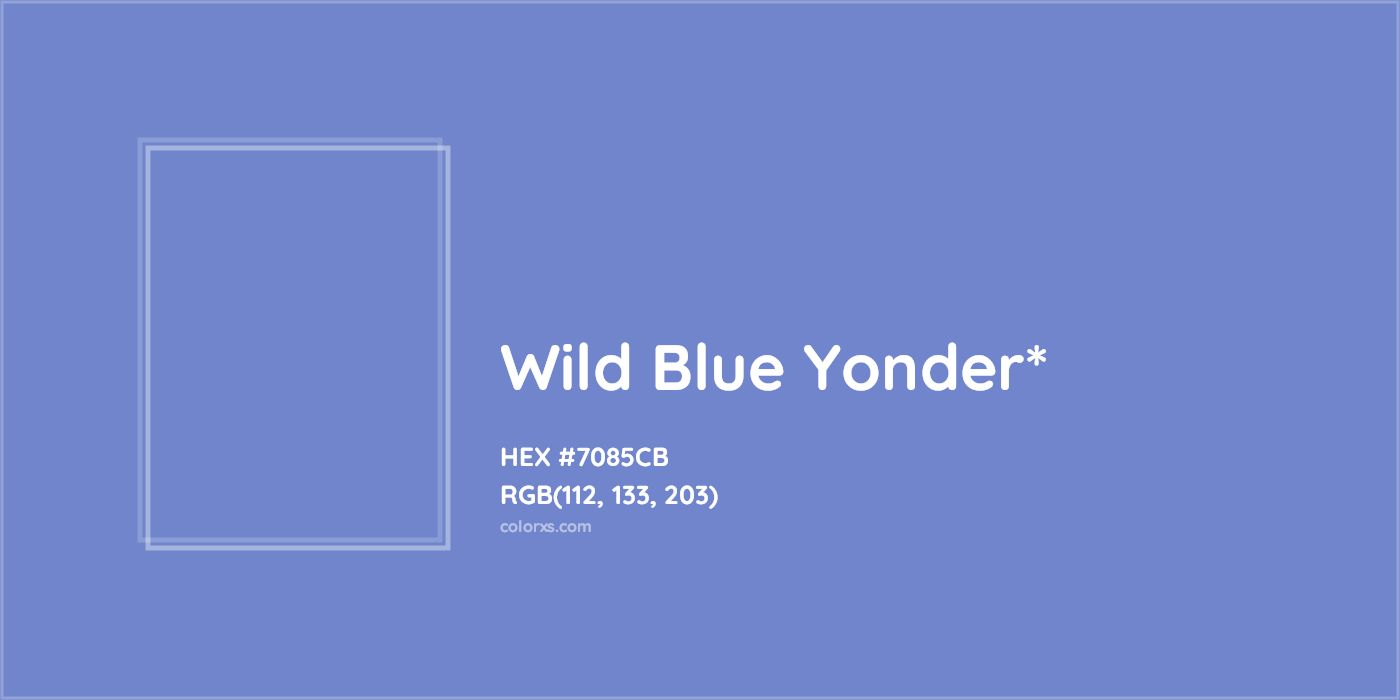 HEX #7085CB Color Name, Color Code, Palettes, Similar Paints, Images
