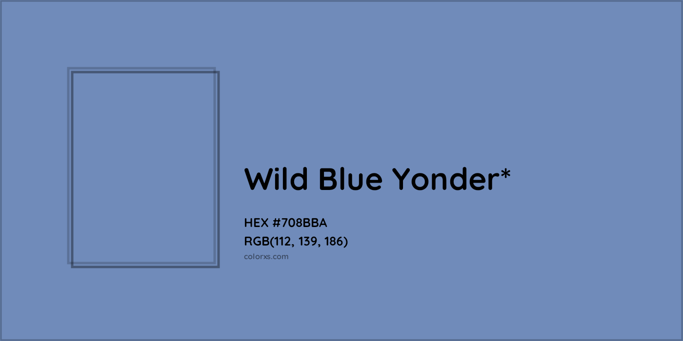 HEX #708BBA Color Name, Color Code, Palettes, Similar Paints, Images