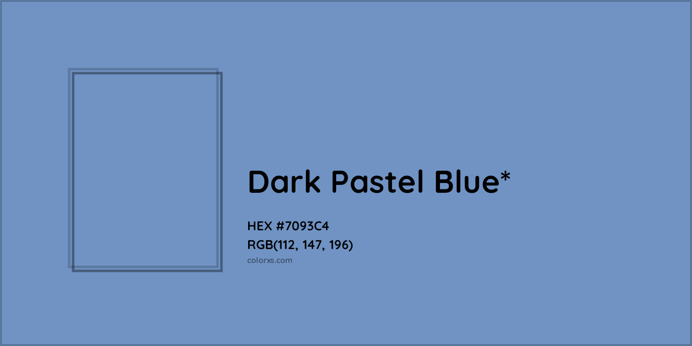 HEX #7093C4 Color Name, Color Code, Palettes, Similar Paints, Images