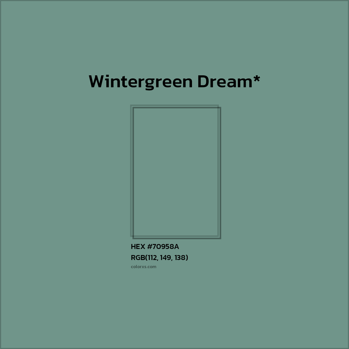 HEX #70958A Color Name, Color Code, Palettes, Similar Paints, Images