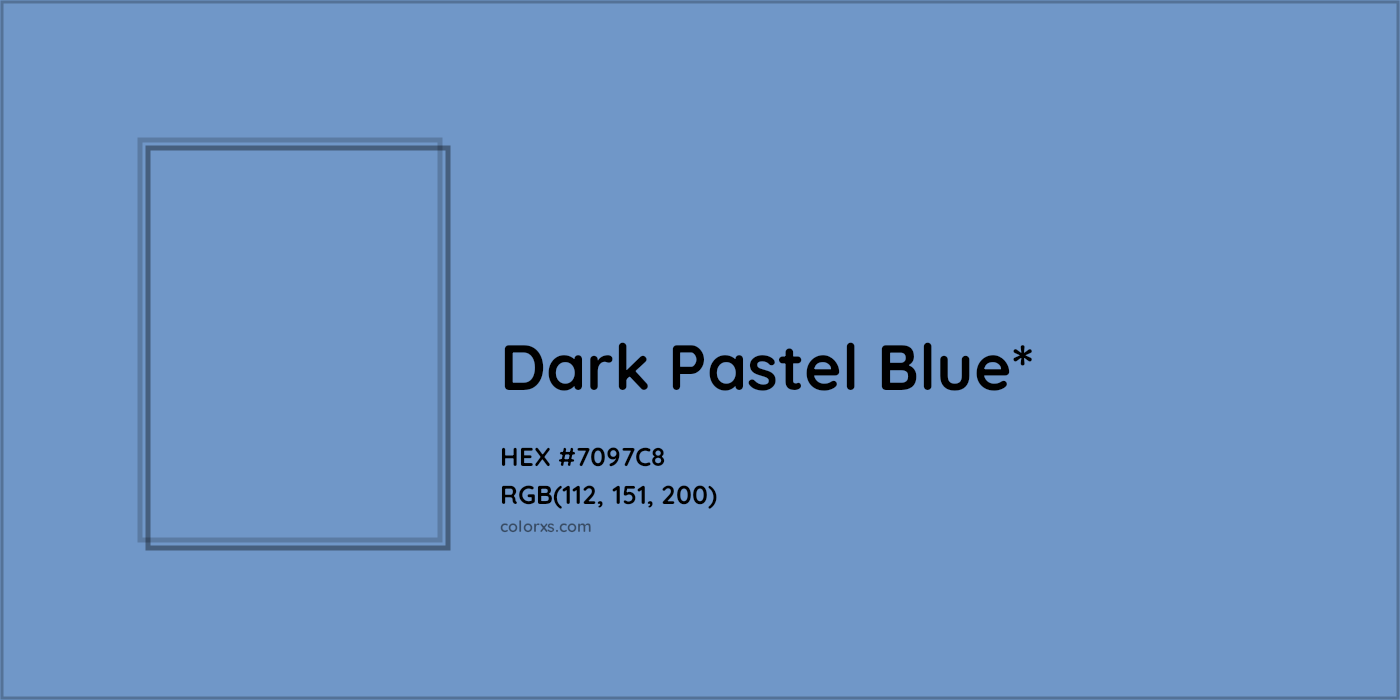 HEX #7097C8 Color Name, Color Code, Palettes, Similar Paints, Images