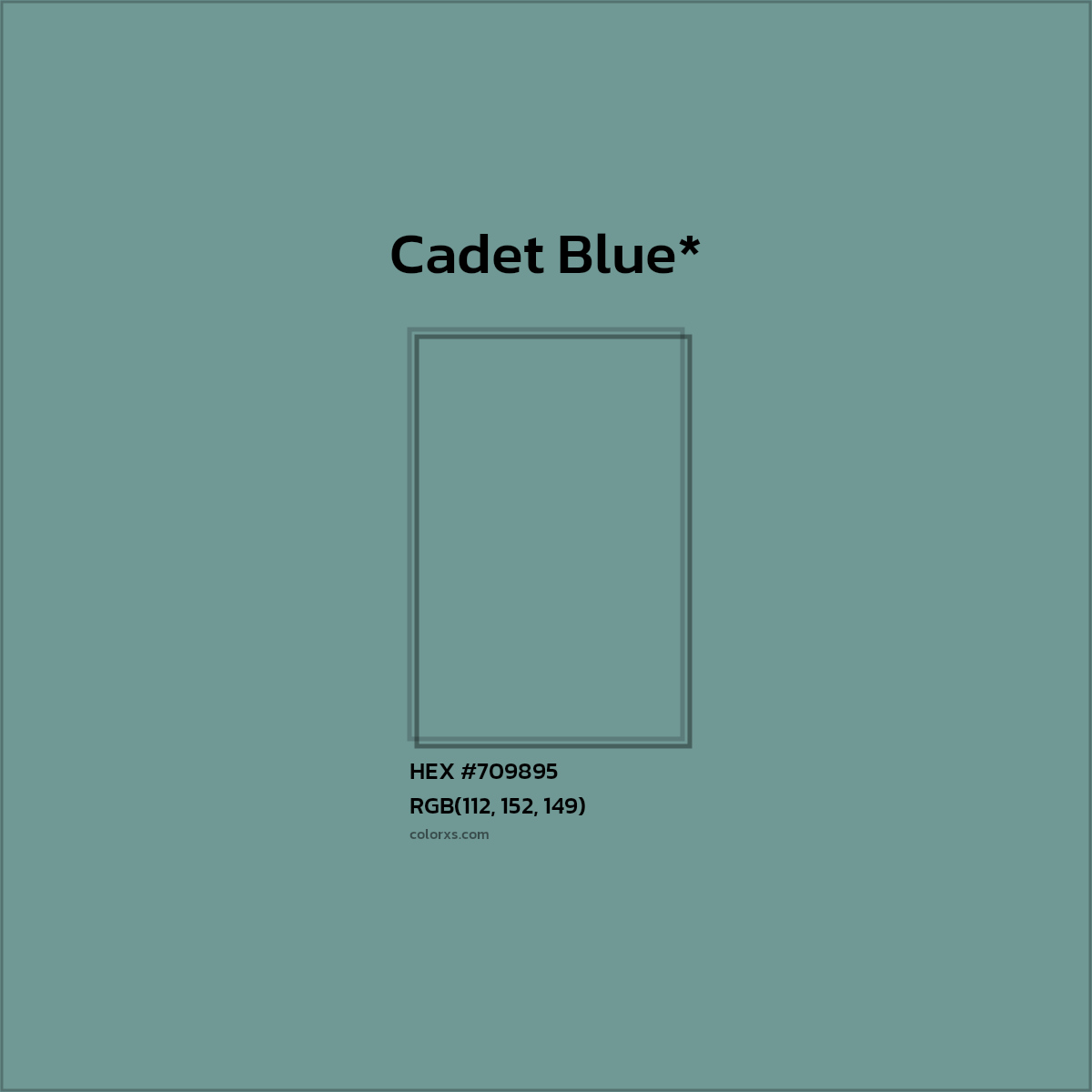 HEX #709895 Color Name, Color Code, Palettes, Similar Paints, Images