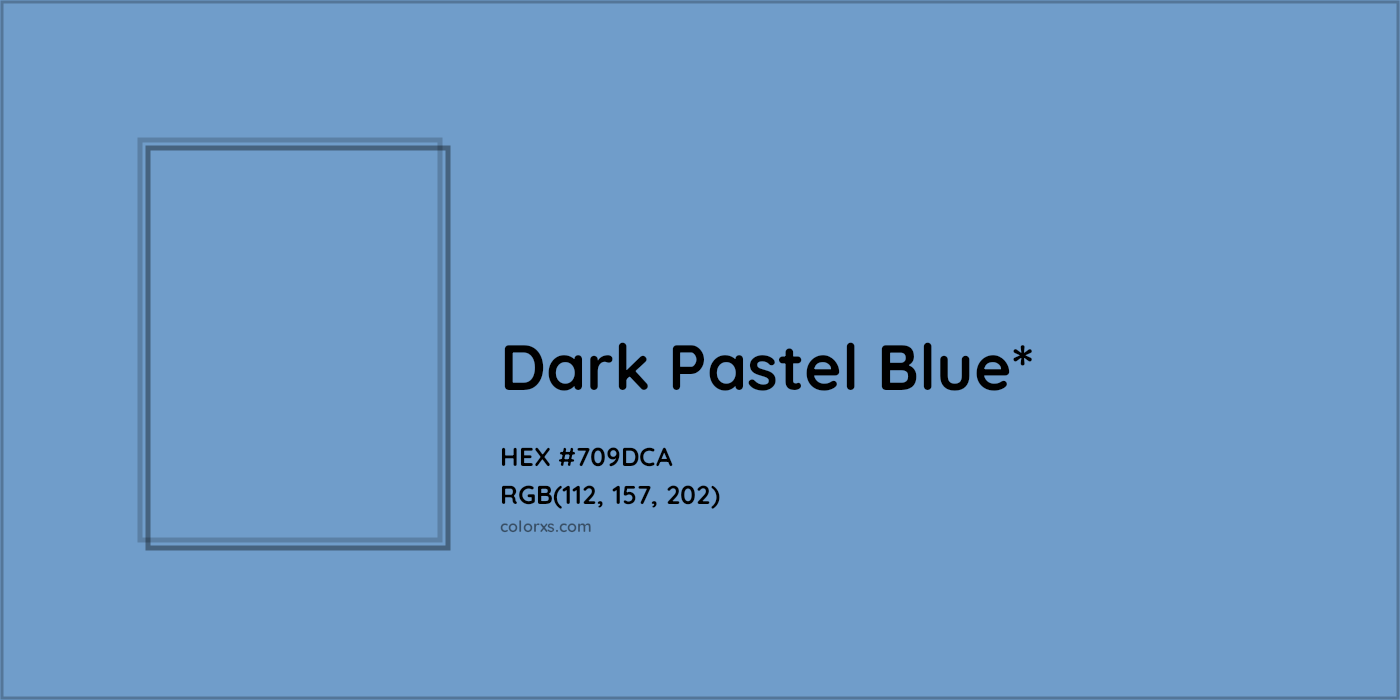 HEX #709DCA Color Name, Color Code, Palettes, Similar Paints, Images