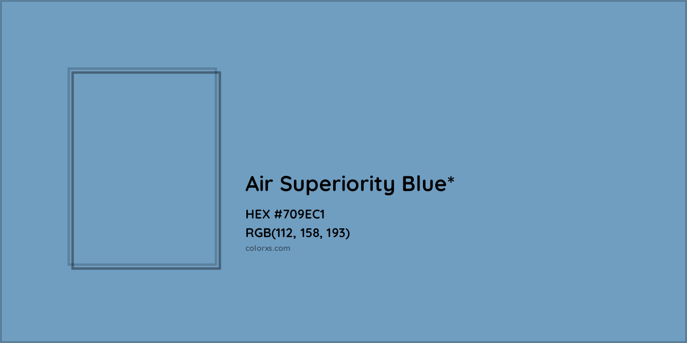 HEX #709EC1 Color Name, Color Code, Palettes, Similar Paints, Images