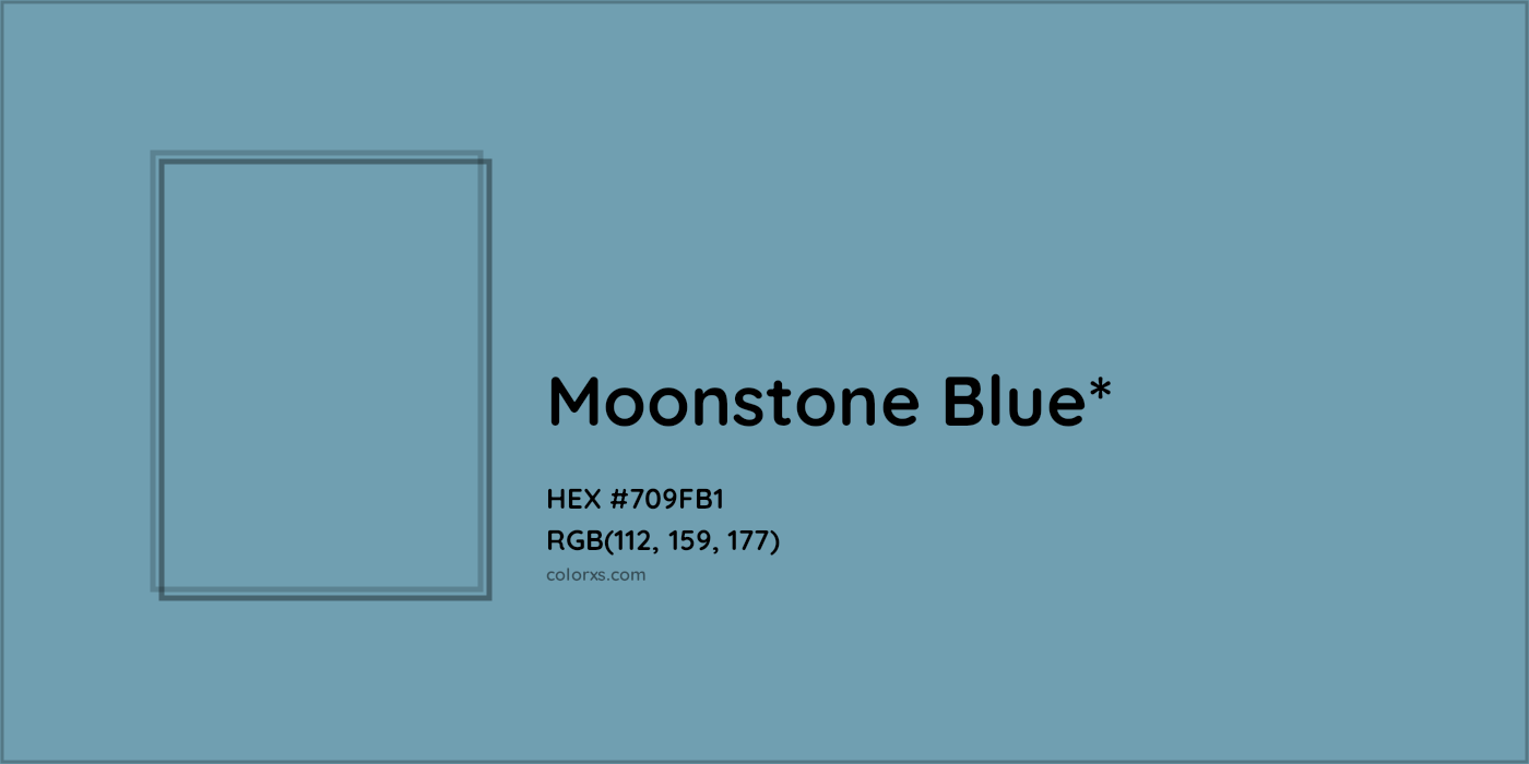 HEX #709FB1 Color Name, Color Code, Palettes, Similar Paints, Images