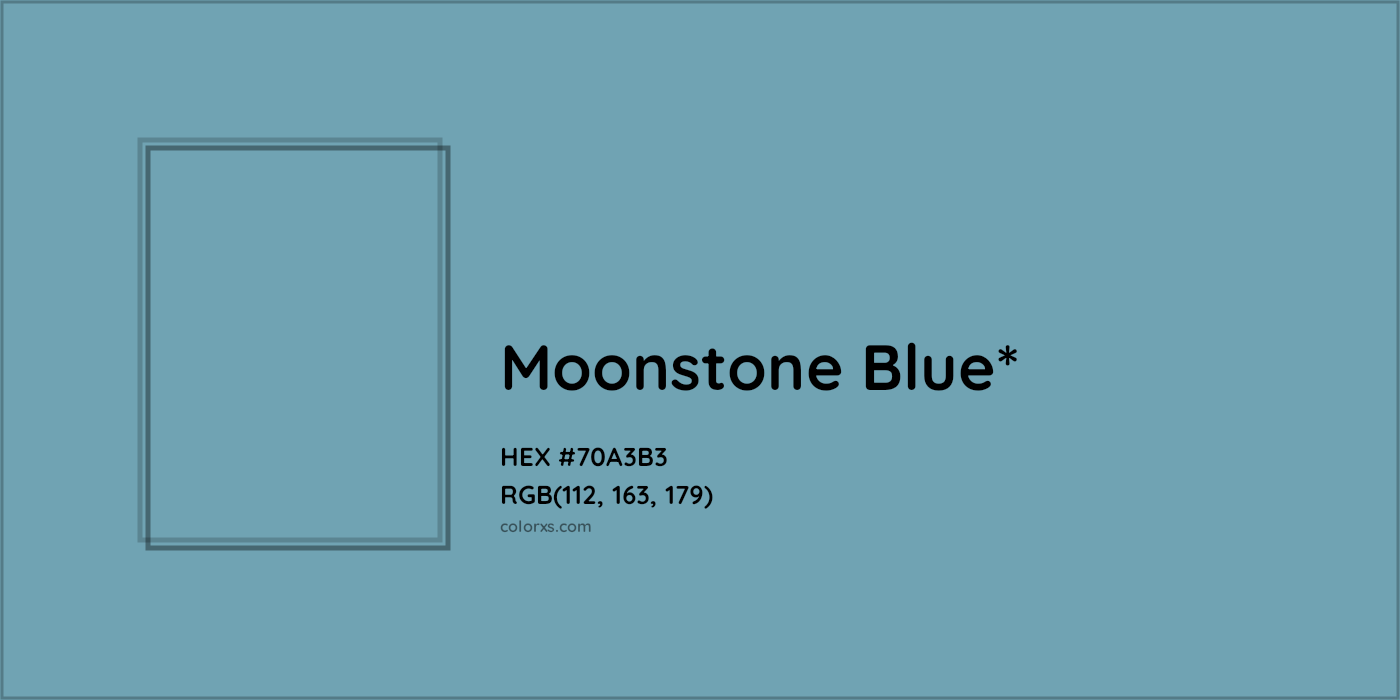 HEX #70A3B3 Color Name, Color Code, Palettes, Similar Paints, Images