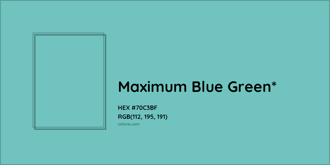 HEX #70C3BF Color Name, Color Code, Palettes, Similar Paints, Images