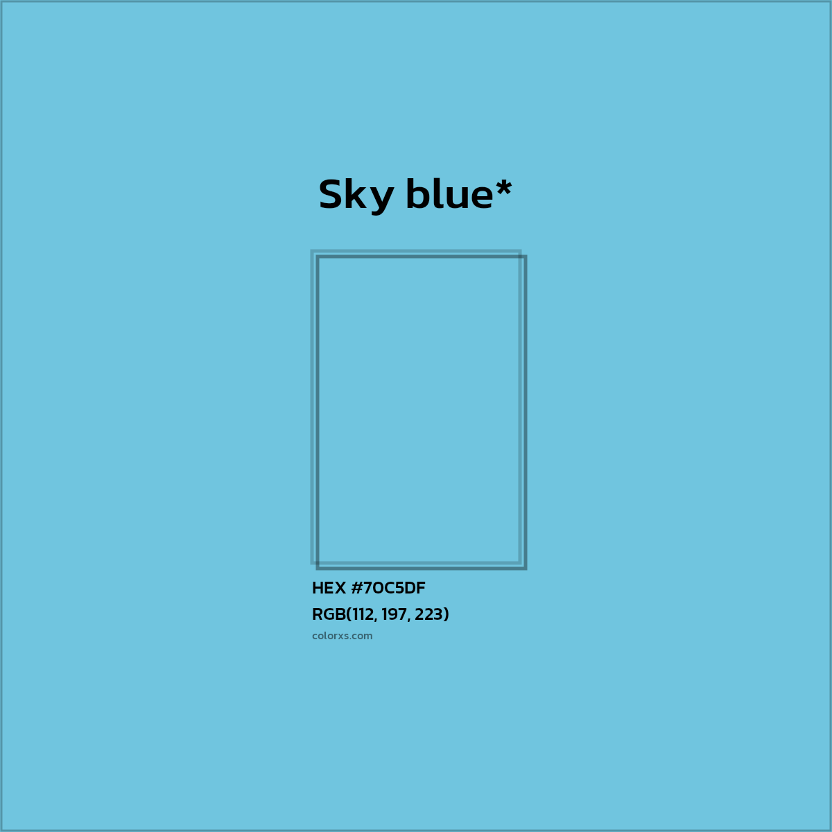 HEX #70C5DF Color Name, Color Code, Palettes, Similar Paints, Images