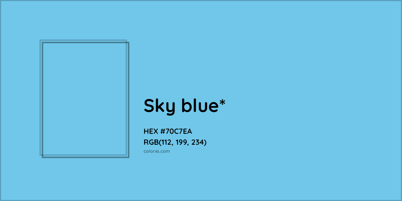 HEX #70C7EA Color Name, Color Code, Palettes, Similar Paints, Images