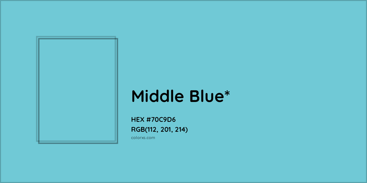 HEX #70C9D6 Color Name, Color Code, Palettes, Similar Paints, Images