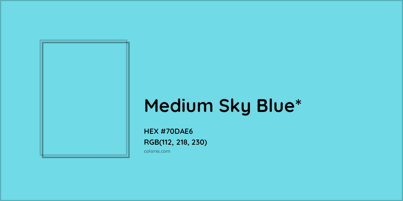 HEX #70DAE6 Color Name, Color Code, Palettes, Similar Paints, Images