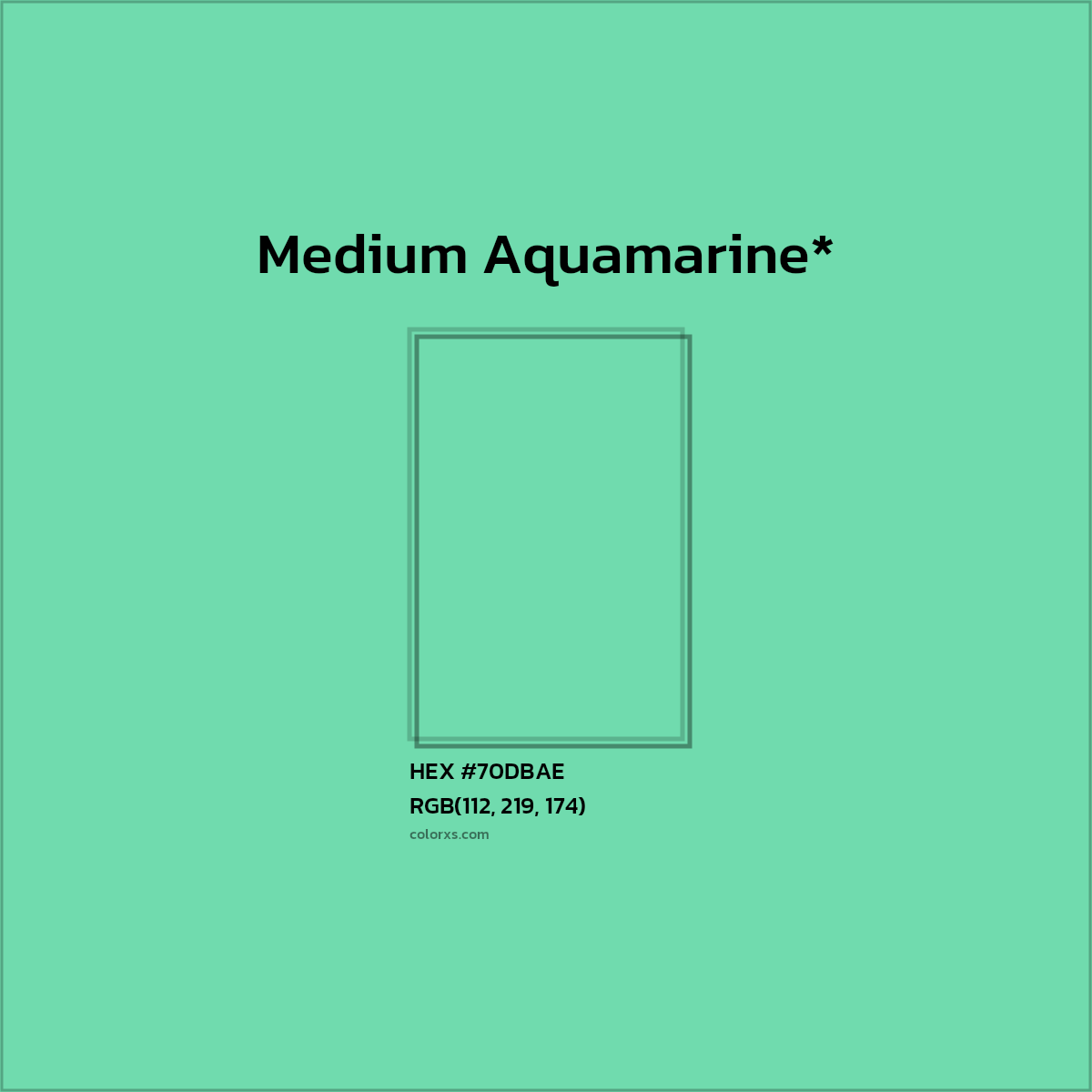 HEX #70DBAE Color Name, Color Code, Palettes, Similar Paints, Images