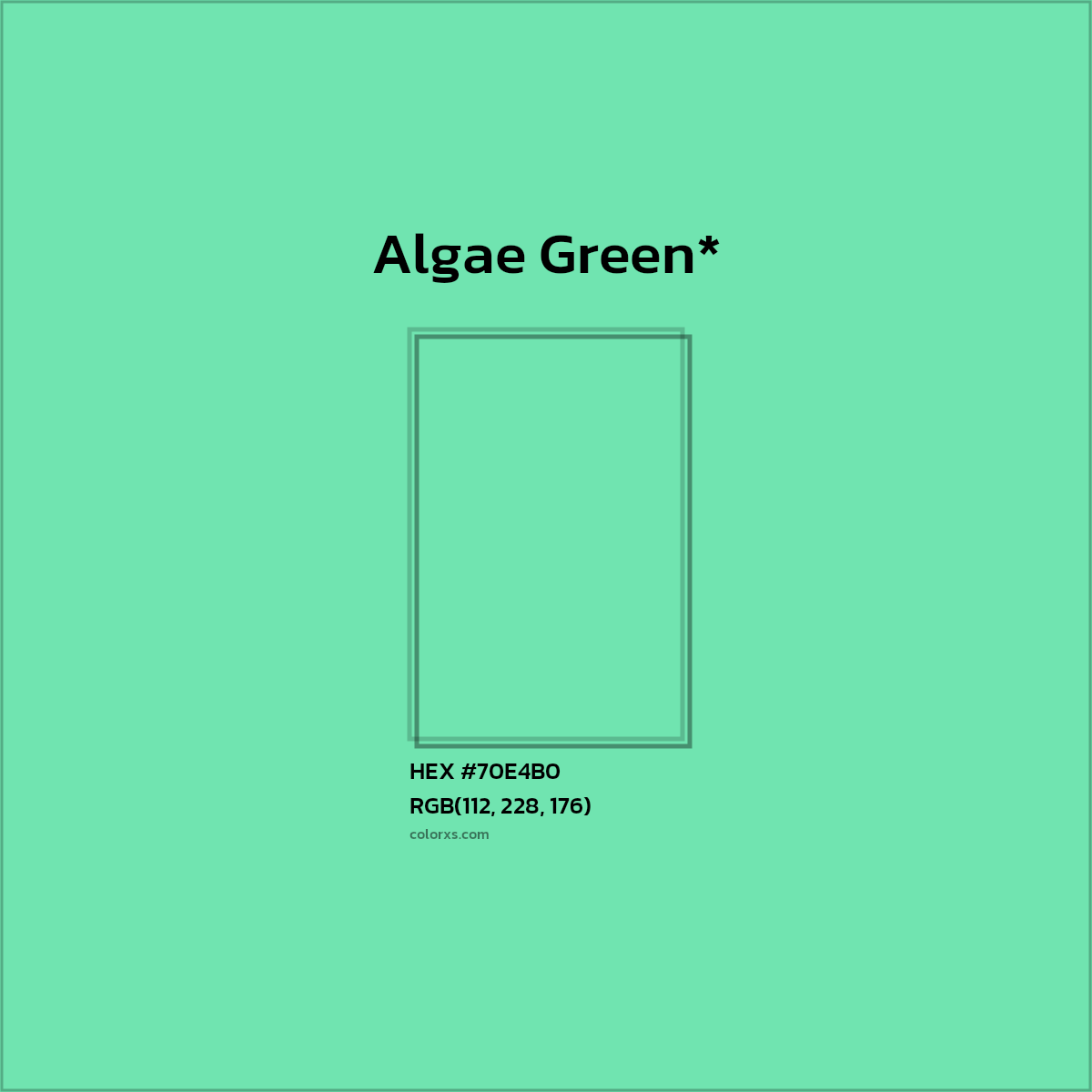 HEX #70E4B0 Color Name, Color Code, Palettes, Similar Paints, Images