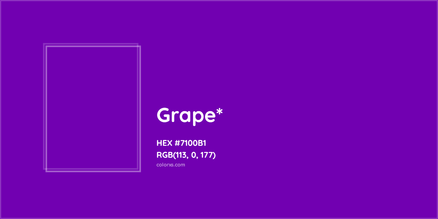 HEX #7100B1 Color Name, Color Code, Palettes, Similar Paints, Images