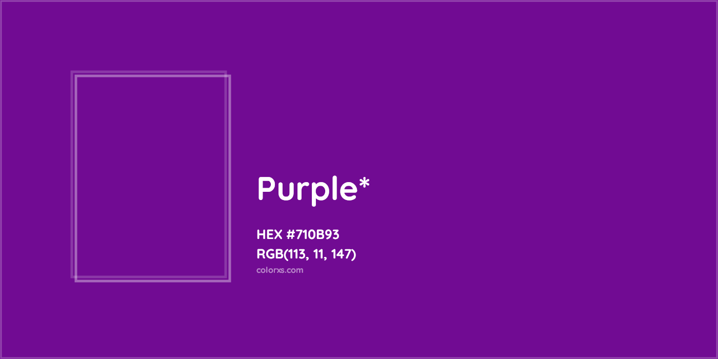 HEX #710B93 Color Name, Color Code, Palettes, Similar Paints, Images
