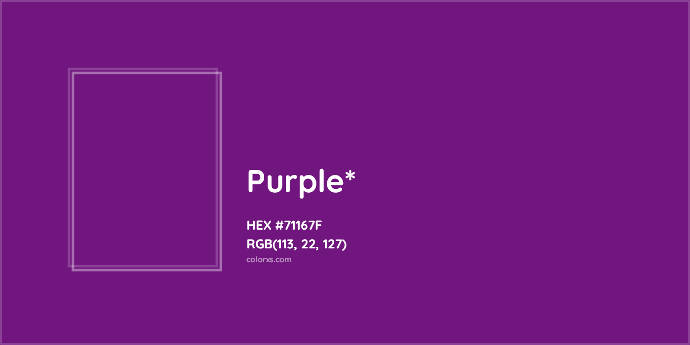 HEX #71167F Color Name, Color Code, Palettes, Similar Paints, Images