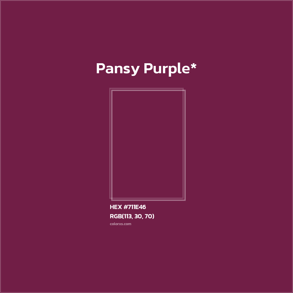 HEX #711E46 Color Name, Color Code, Palettes, Similar Paints, Images