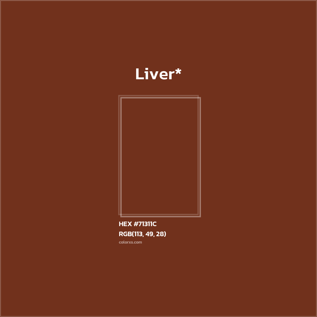 HEX #71311C Color Name, Color Code, Palettes, Similar Paints, Images