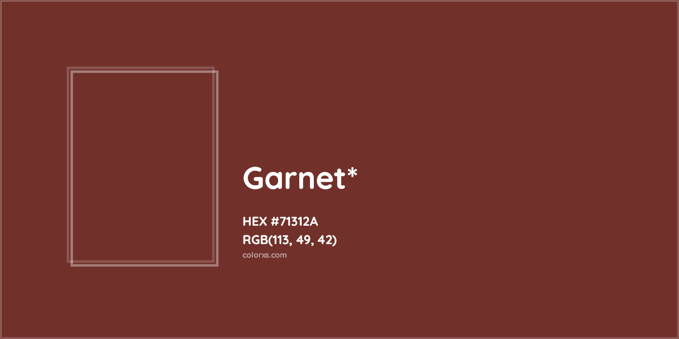 HEX #71312A Color Name, Color Code, Palettes, Similar Paints, Images