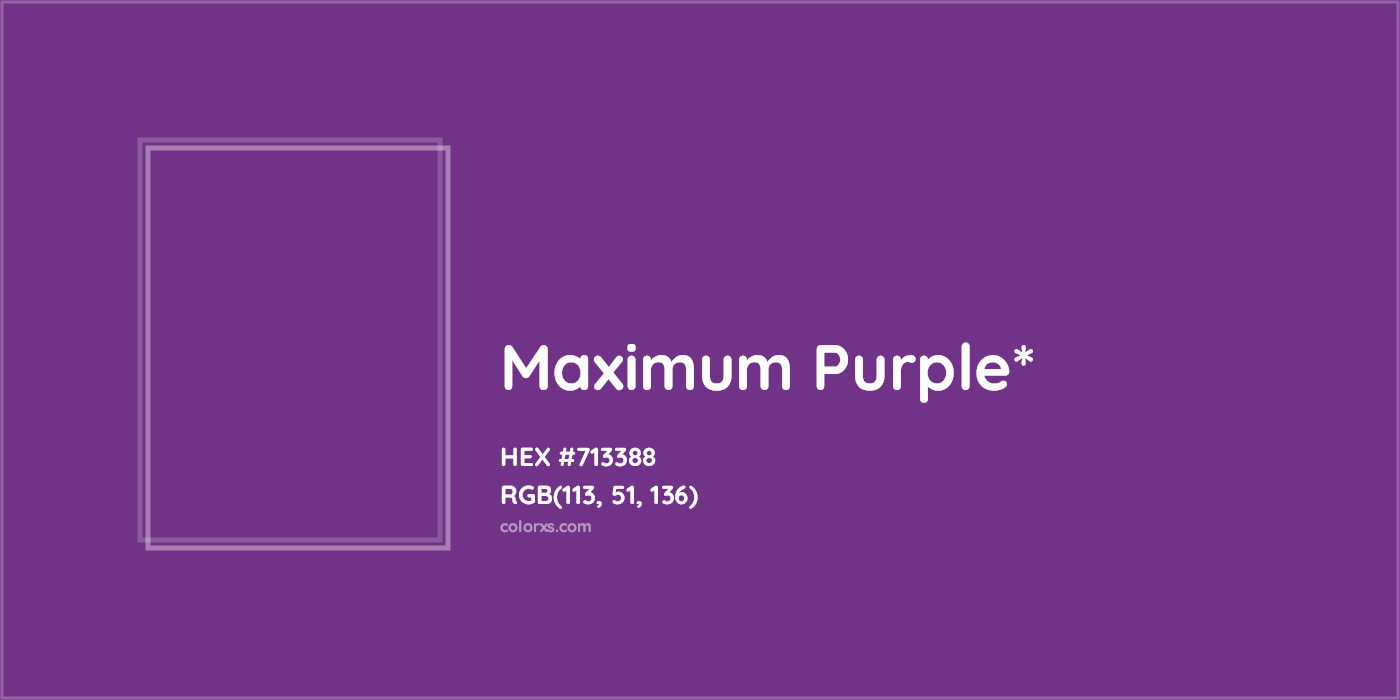 HEX #713388 Color Name, Color Code, Palettes, Similar Paints, Images