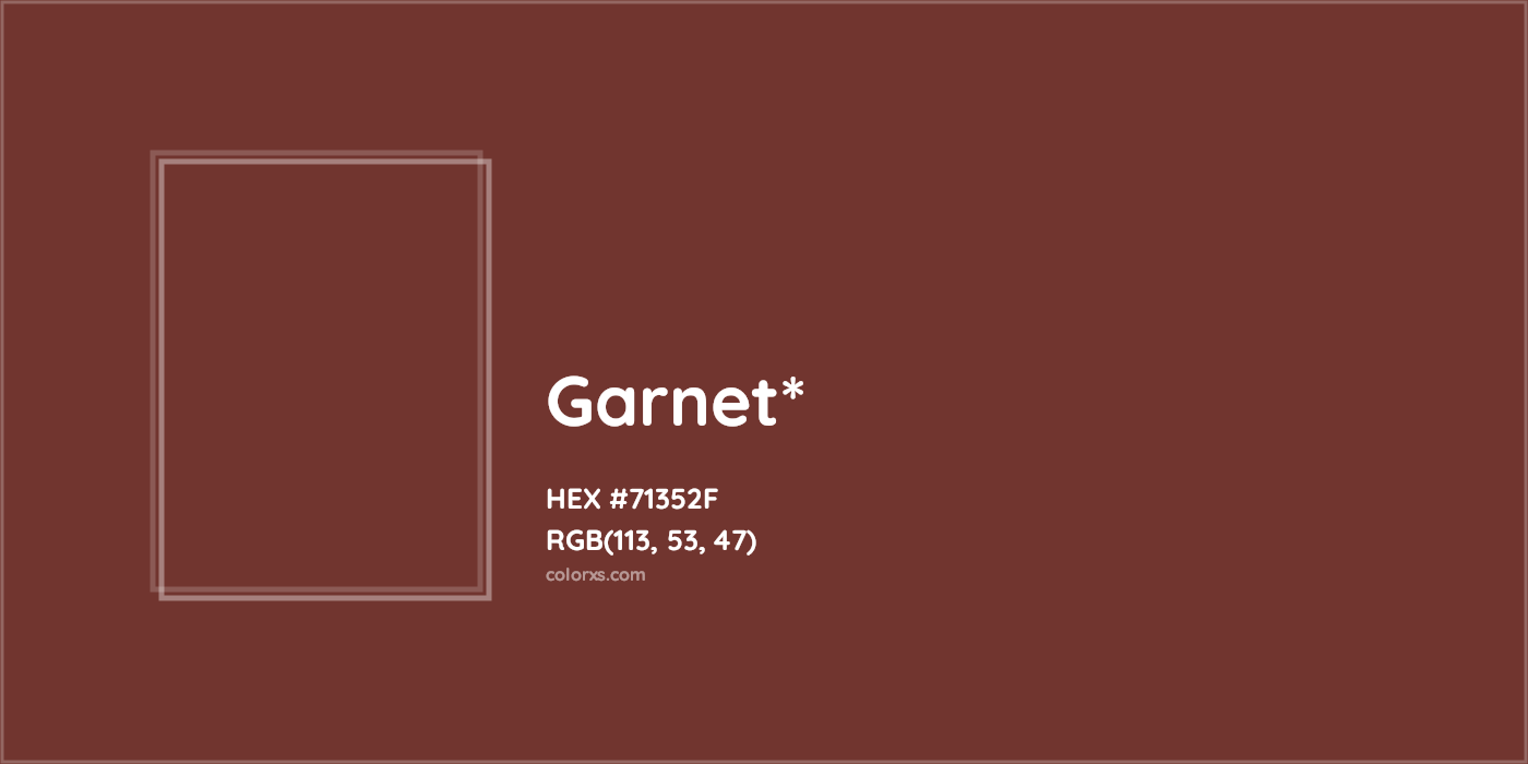 HEX #71352F Color Name, Color Code, Palettes, Similar Paints, Images