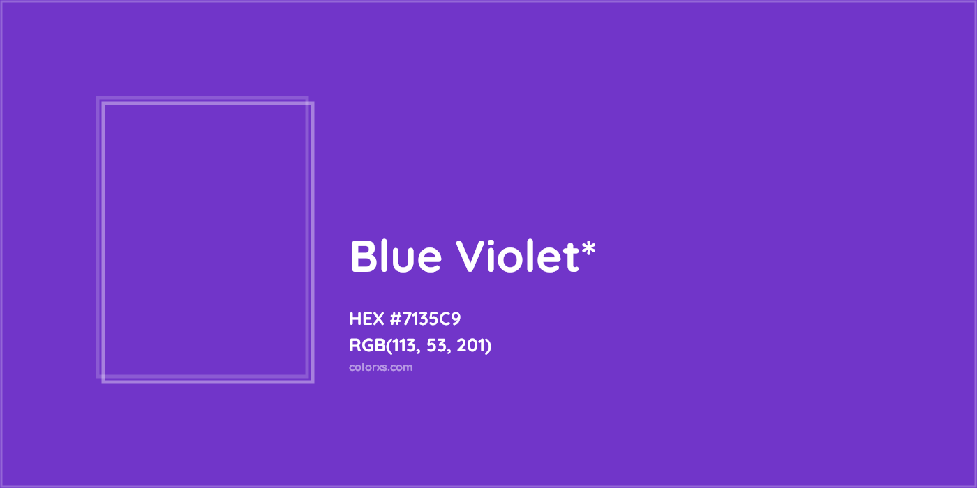 HEX #7135C9 Color Name, Color Code, Palettes, Similar Paints, Images