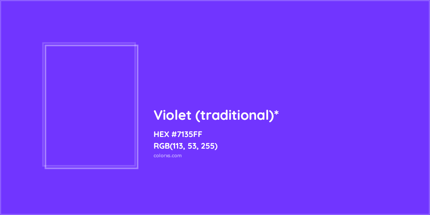 HEX #7135FF Color Name, Color Code, Palettes, Similar Paints, Images