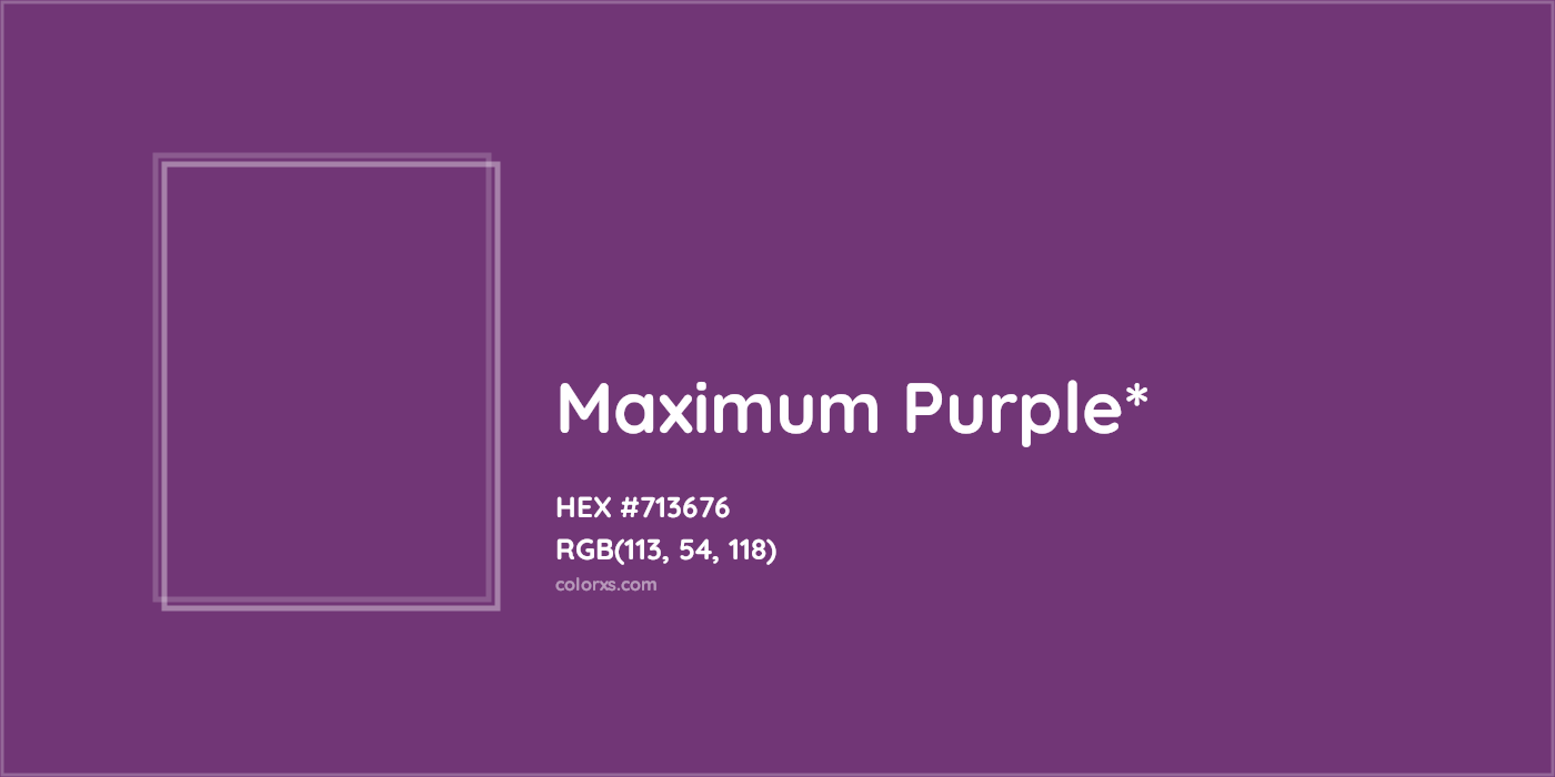 HEX #713676 Color Name, Color Code, Palettes, Similar Paints, Images