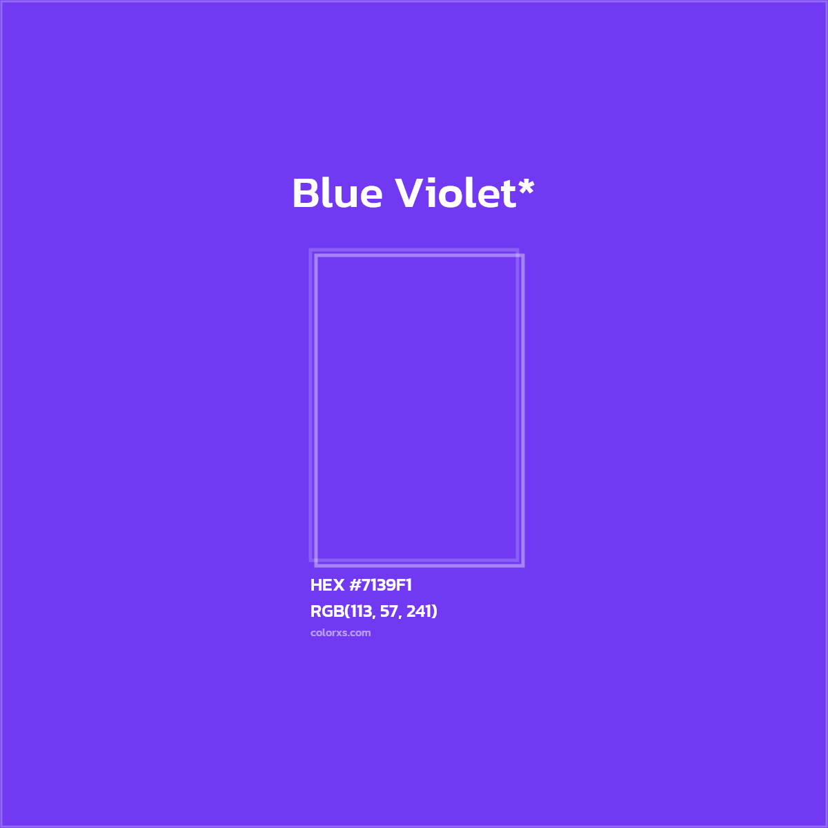 HEX #7139F1 Color Name, Color Code, Palettes, Similar Paints, Images