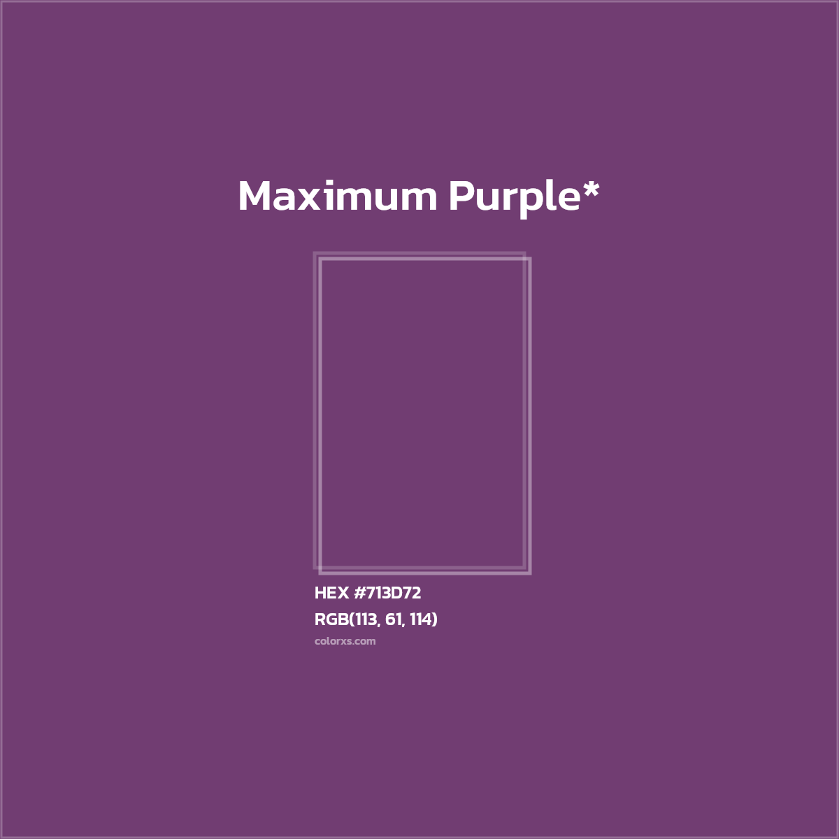 HEX #713D72 Color Name, Color Code, Palettes, Similar Paints, Images