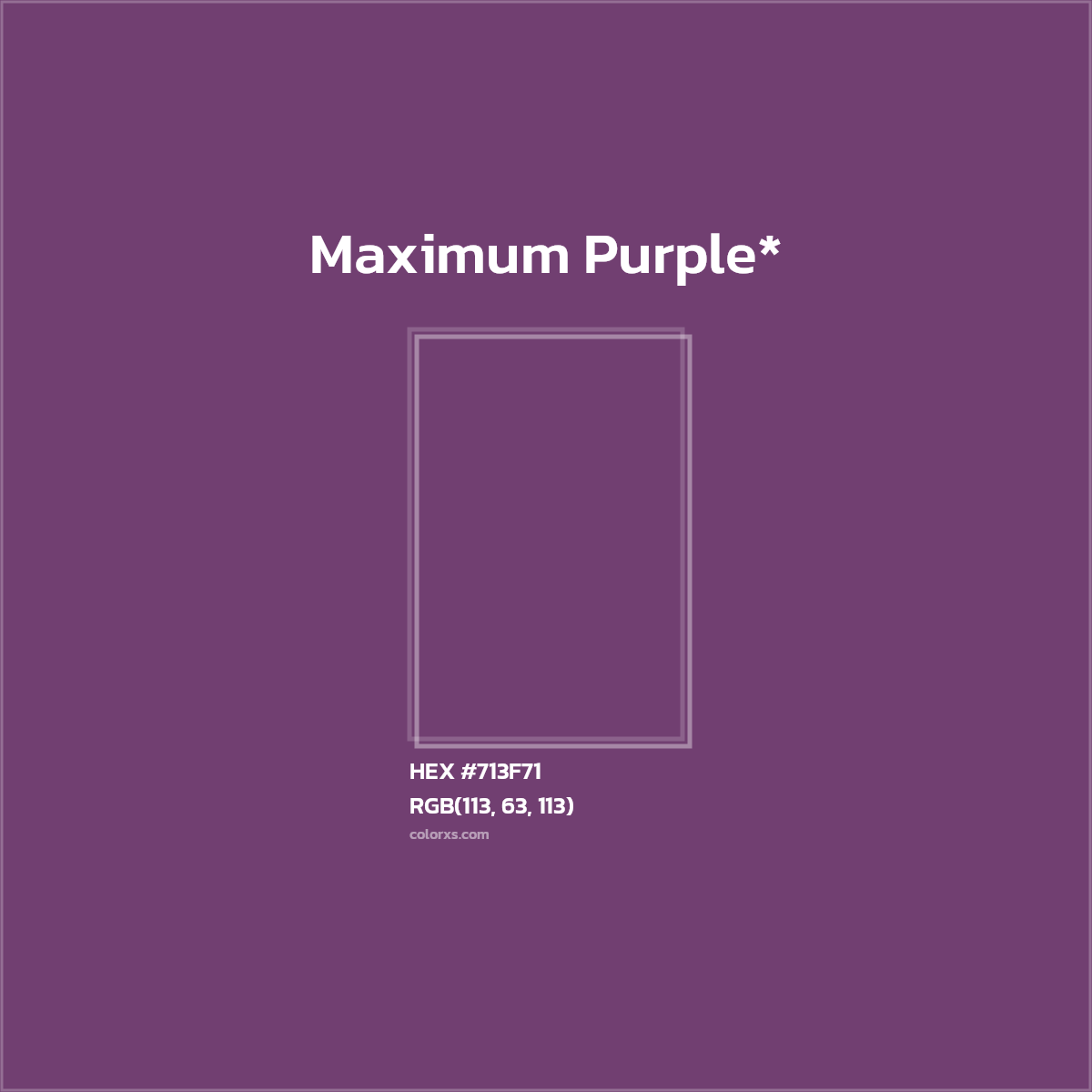 HEX #713F71 Color Name, Color Code, Palettes, Similar Paints, Images