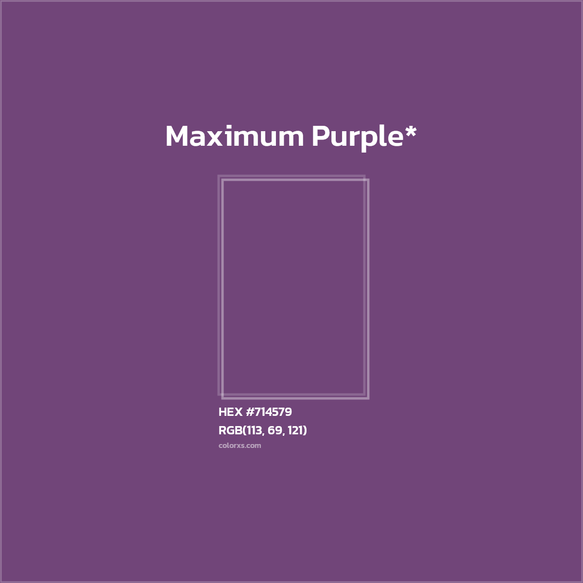 HEX #714579 Color Name, Color Code, Palettes, Similar Paints, Images