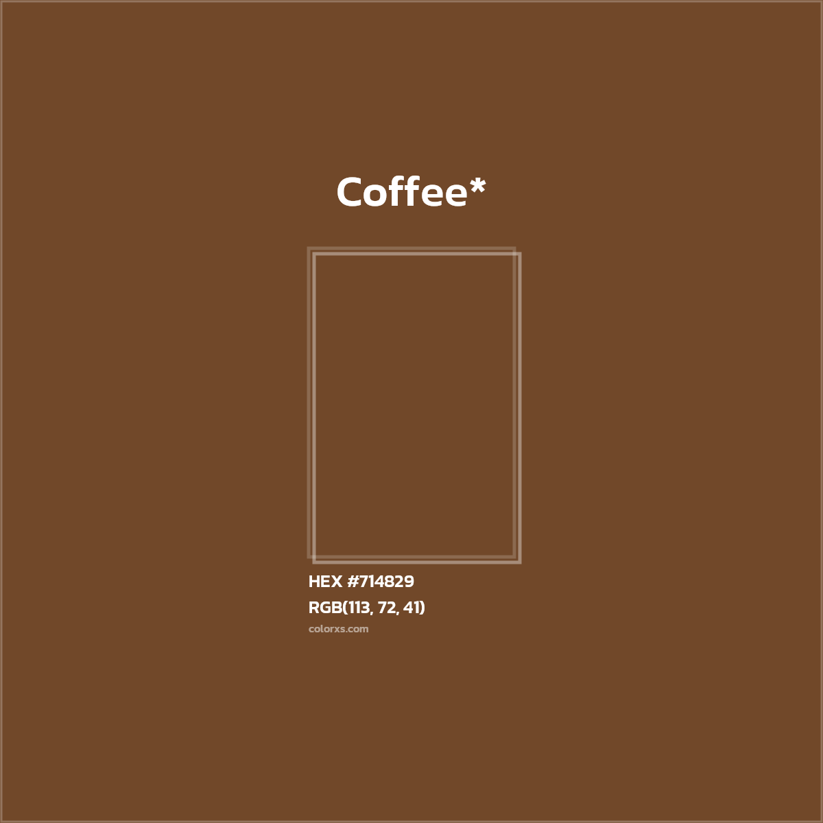 HEX #714829 Color Name, Color Code, Palettes, Similar Paints, Images