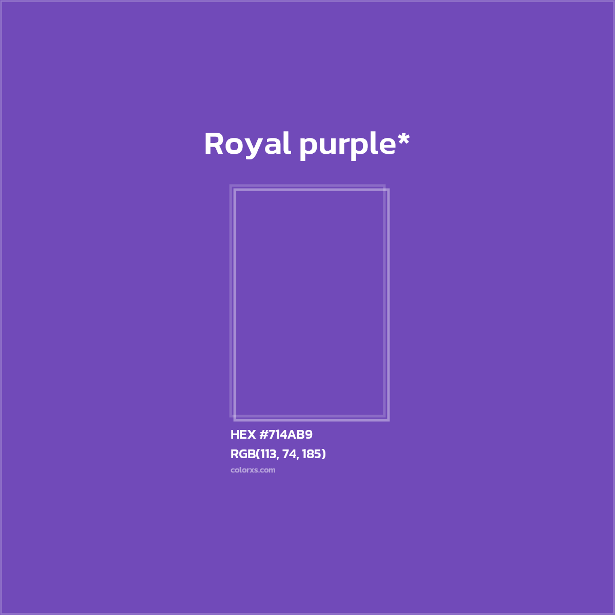 HEX #714AB9 Color Name, Color Code, Palettes, Similar Paints, Images