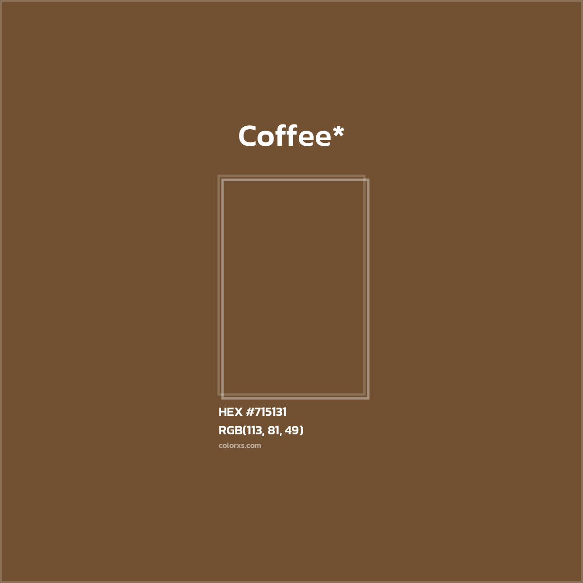 HEX #715131 Color Name, Color Code, Palettes, Similar Paints, Images