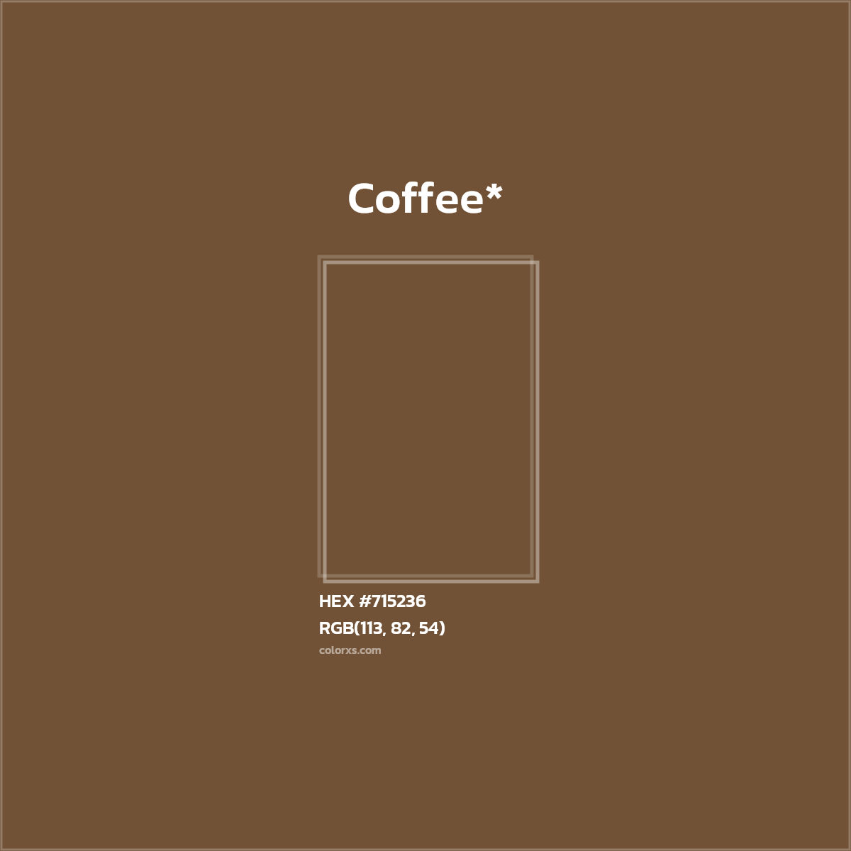 HEX #715236 Color Name, Color Code, Palettes, Similar Paints, Images