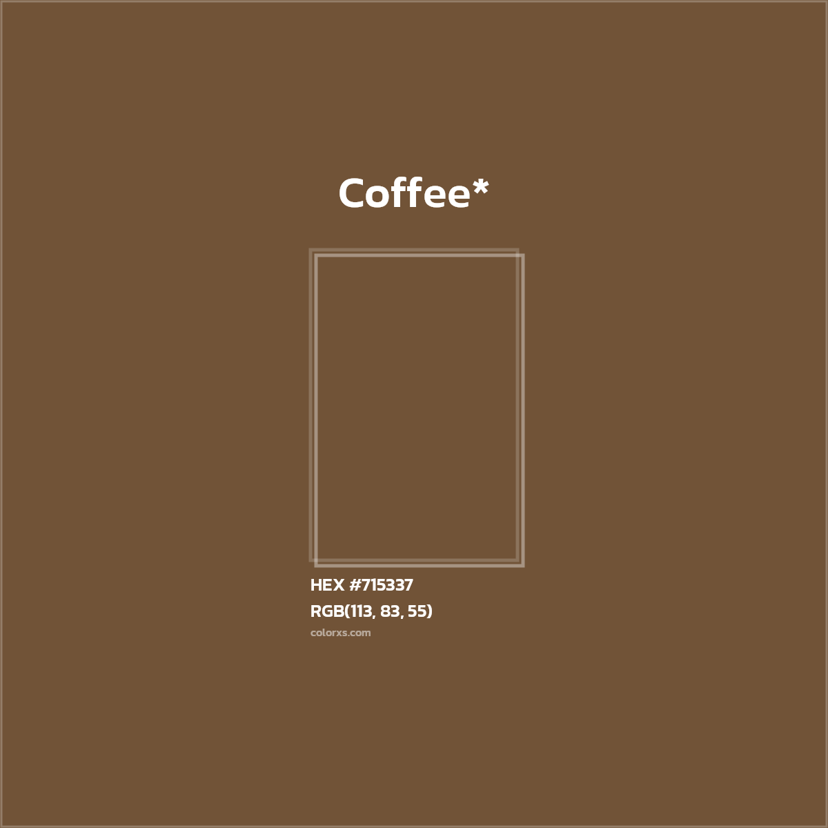 HEX #715337 Color Name, Color Code, Palettes, Similar Paints, Images