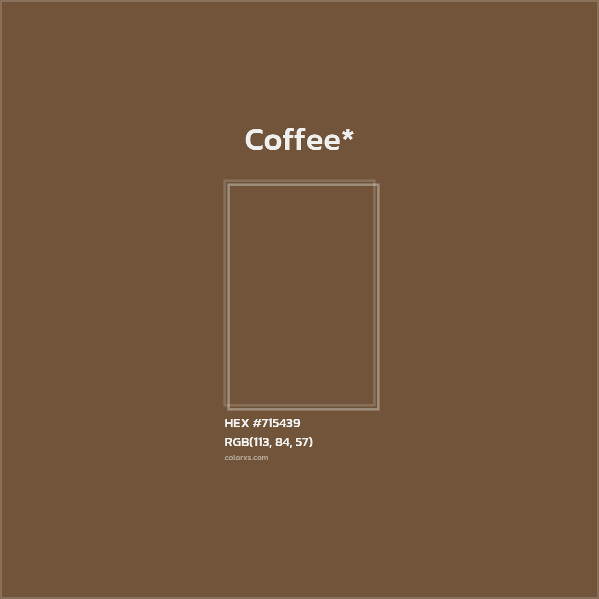 HEX #715439 Color Name, Color Code, Palettes, Similar Paints, Images