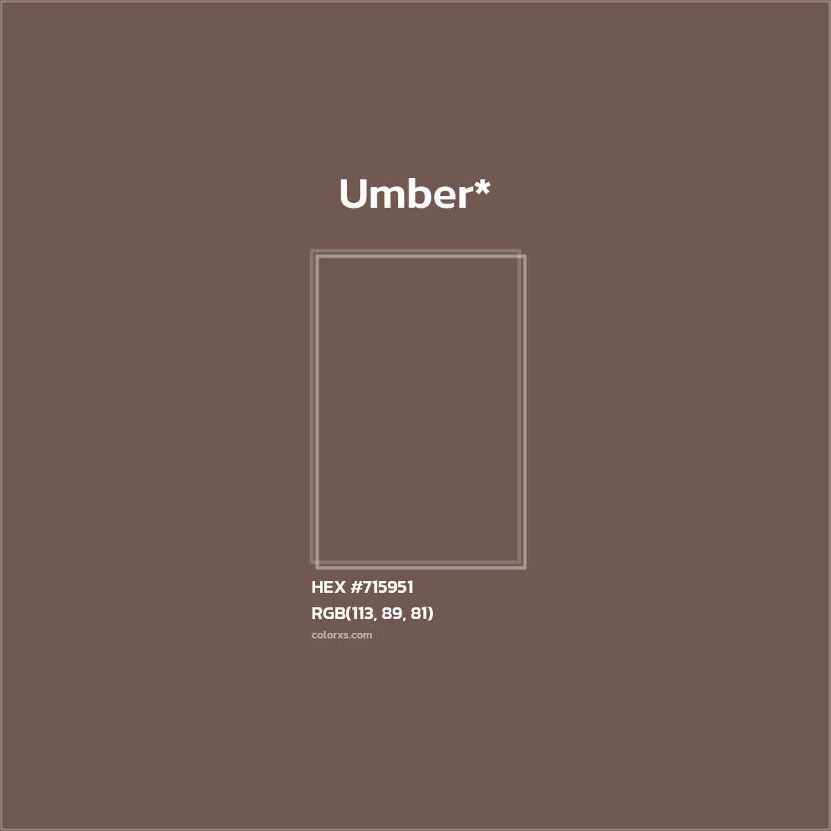 HEX #715951 Color Name, Color Code, Palettes, Similar Paints, Images