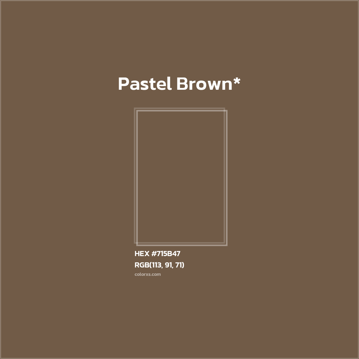 HEX #715B47 Color Name, Color Code, Palettes, Similar Paints, Images