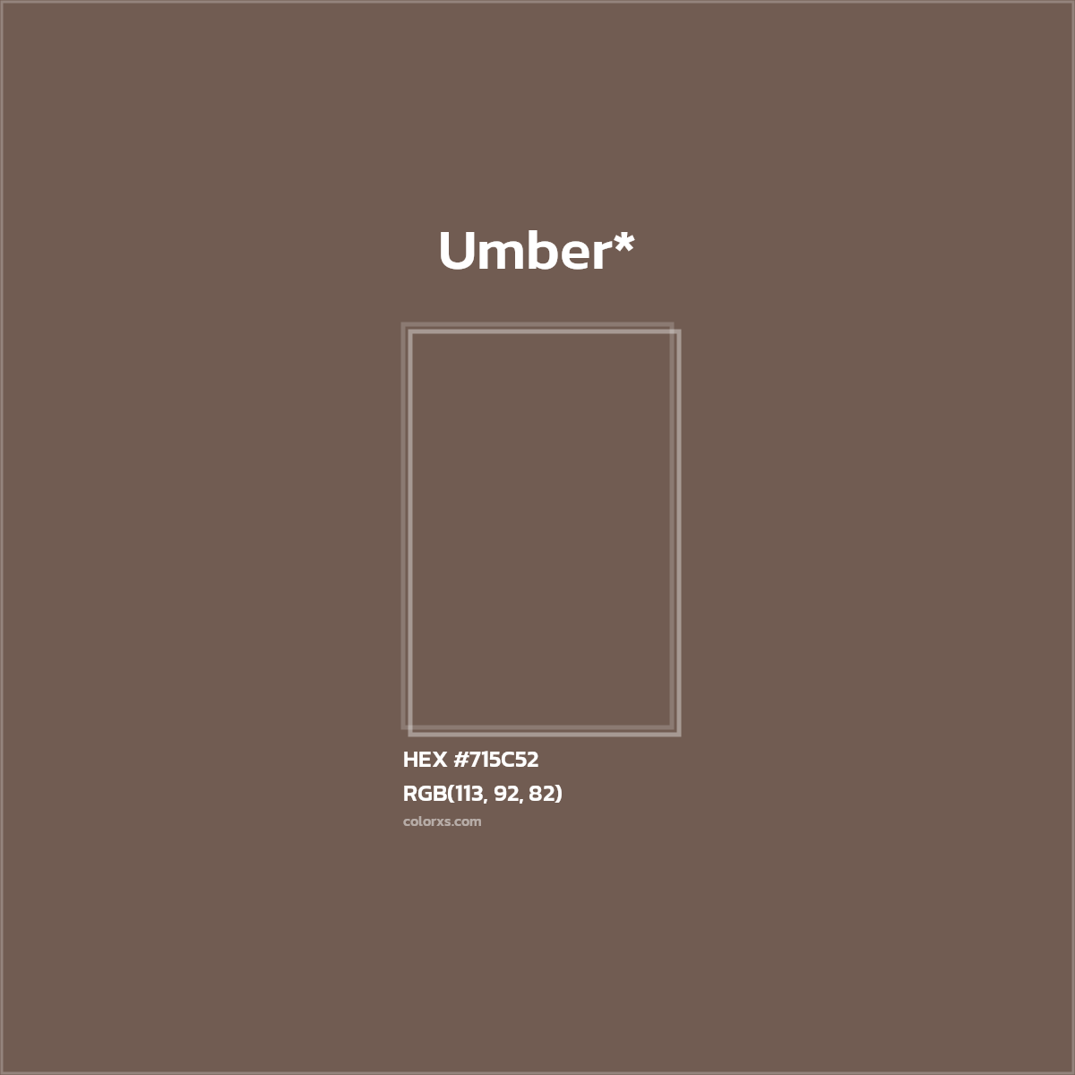 HEX #715C52 Color Name, Color Code, Palettes, Similar Paints, Images