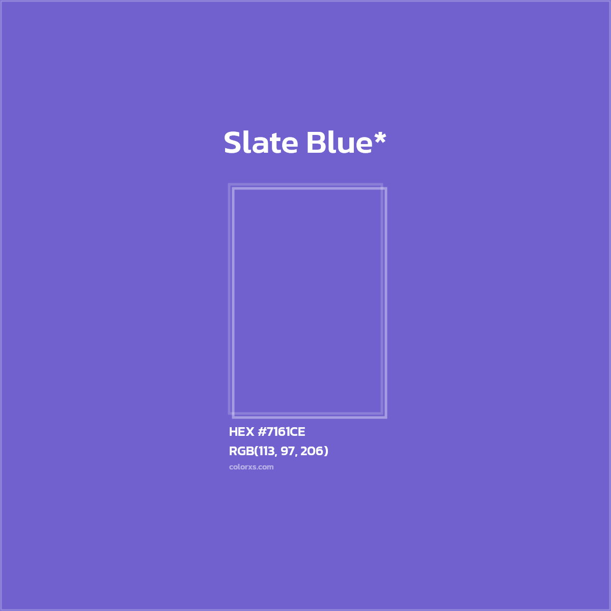 HEX #7161CE Color Name, Color Code, Palettes, Similar Paints, Images