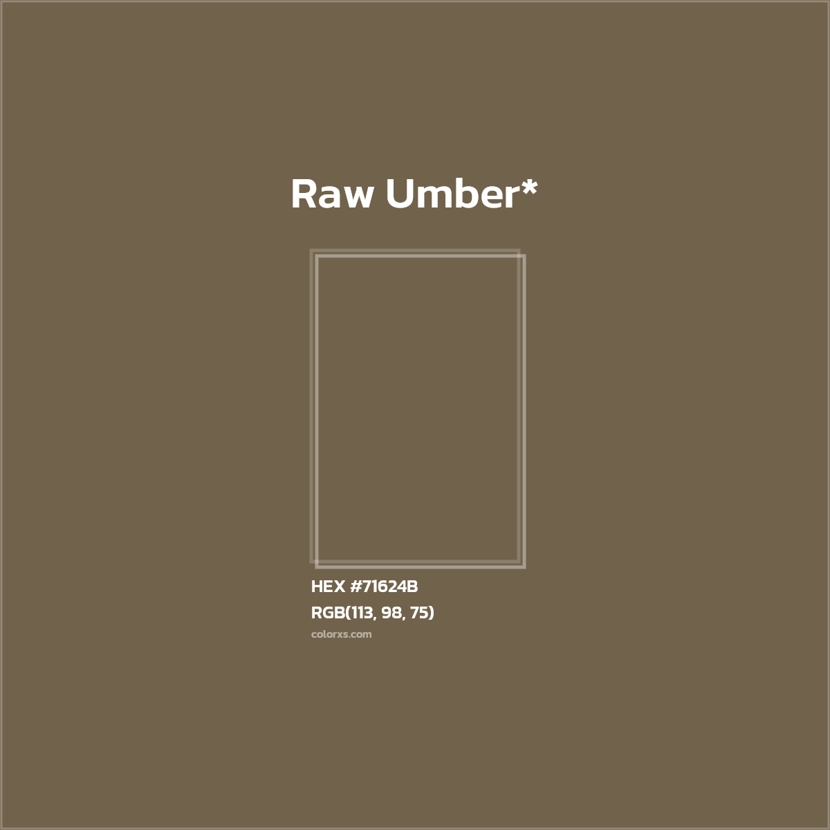 HEX #71624B Color Name, Color Code, Palettes, Similar Paints, Images