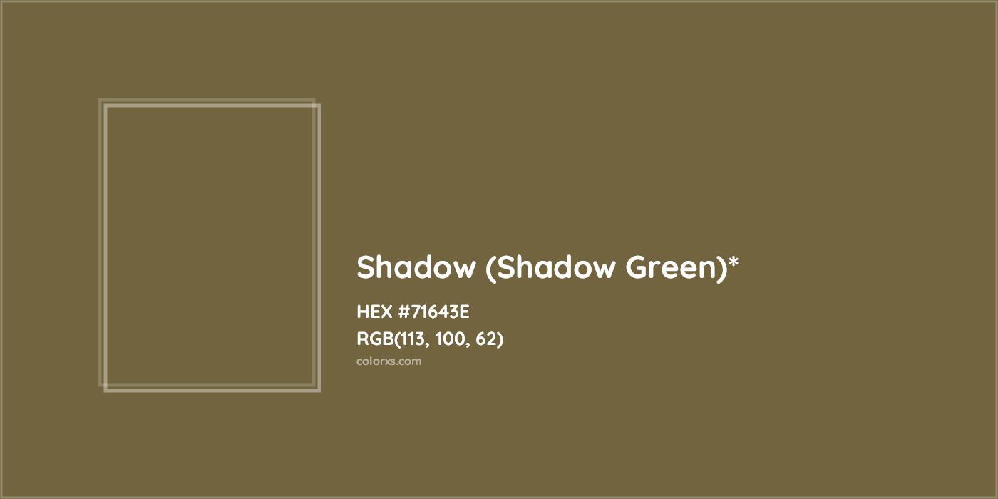 HEX #71643E Color Name, Color Code, Palettes, Similar Paints, Images