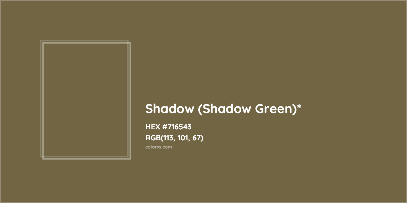 HEX #716543 Color Name, Color Code, Palettes, Similar Paints, Images