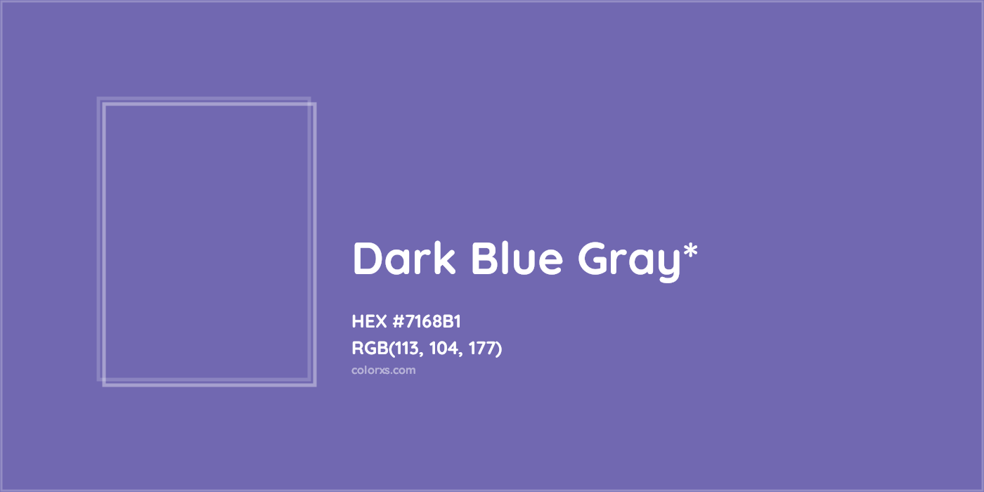 HEX #7168B1 Color Name, Color Code, Palettes, Similar Paints, Images