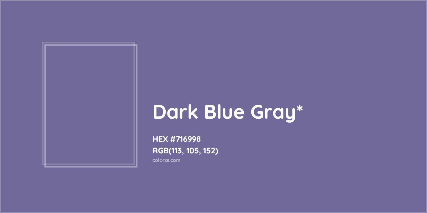 HEX #716998 Color Name, Color Code, Palettes, Similar Paints, Images