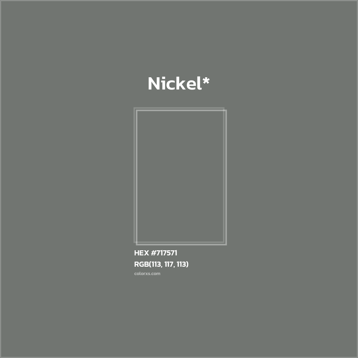 HEX #717571 Color Name, Color Code, Palettes, Similar Paints, Images